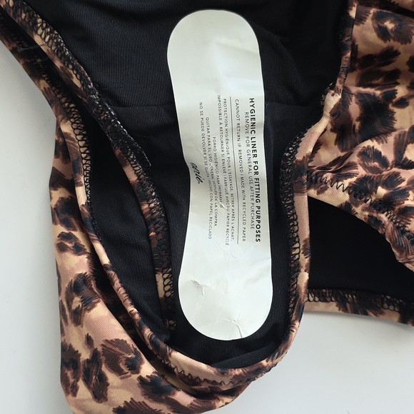 Leopard Print One-Piece Swimsuit Aerie Real Good Medium G202 - Picture 5 of 6